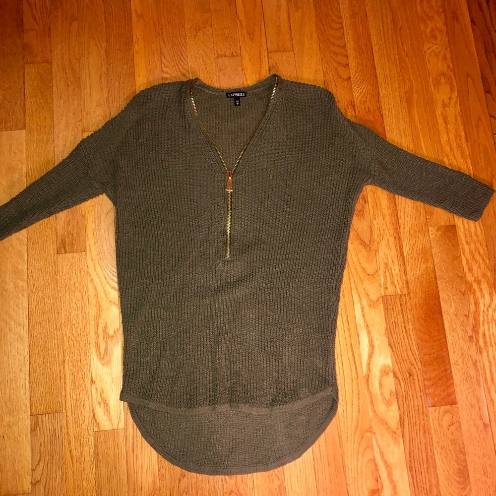 Express zipper sweater